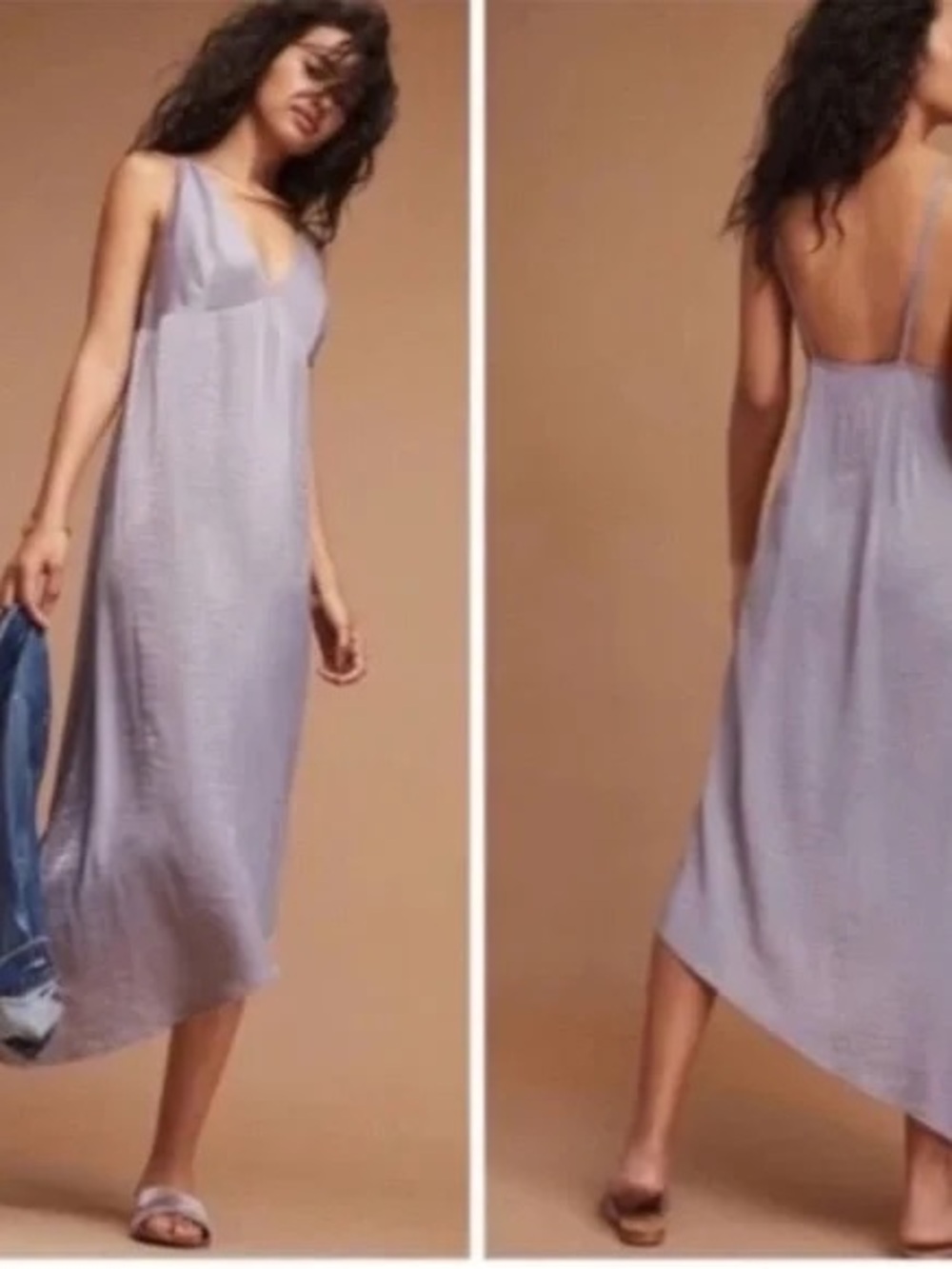 NWT Anthropologie Moulinette Soeurs Winnie Asymmetrical Slip Dress Size 6